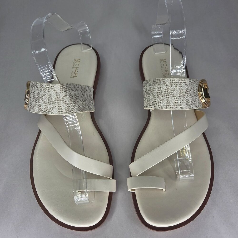 NWT Michael Kors MMK Vera Toe-Ring Slip-On Flat Sandals - Picture 2 of 7